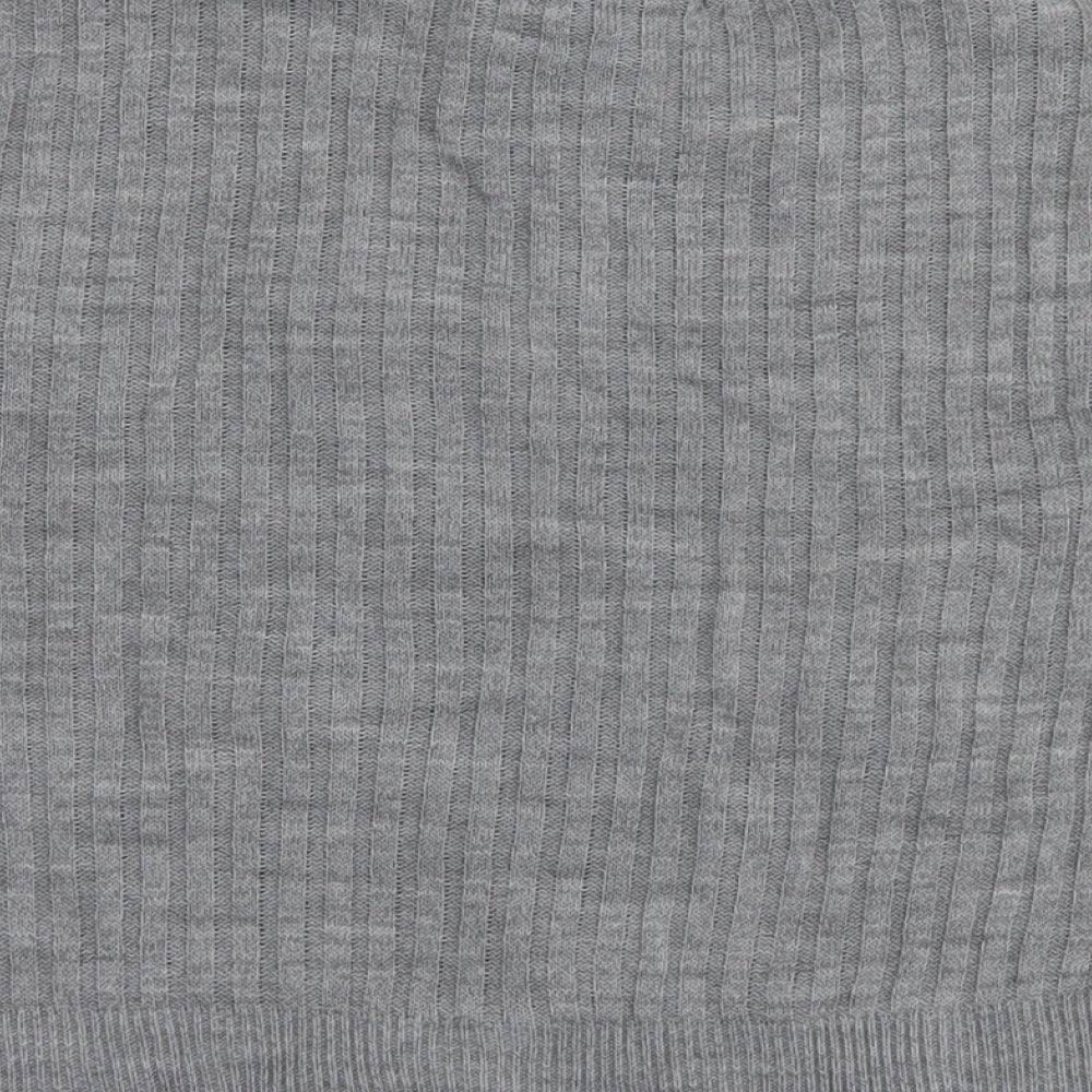 PRETTYLITTLETHING Womens Grey Pullover Jumper Size S