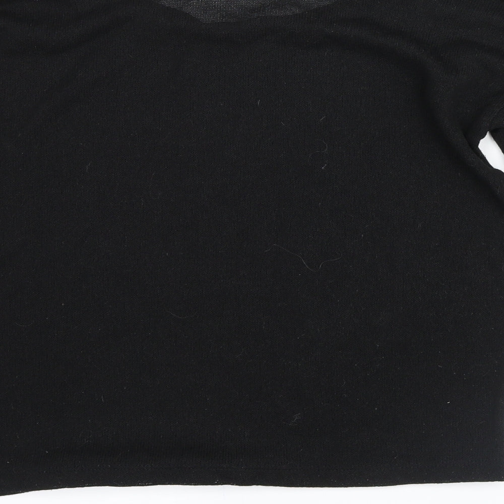 Noisy may Womens Black Microfibre Pullover Jumper Size S