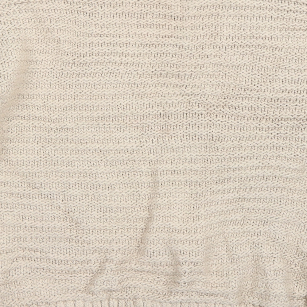 H&M Womens Beige Pullover Jumper Size XS
