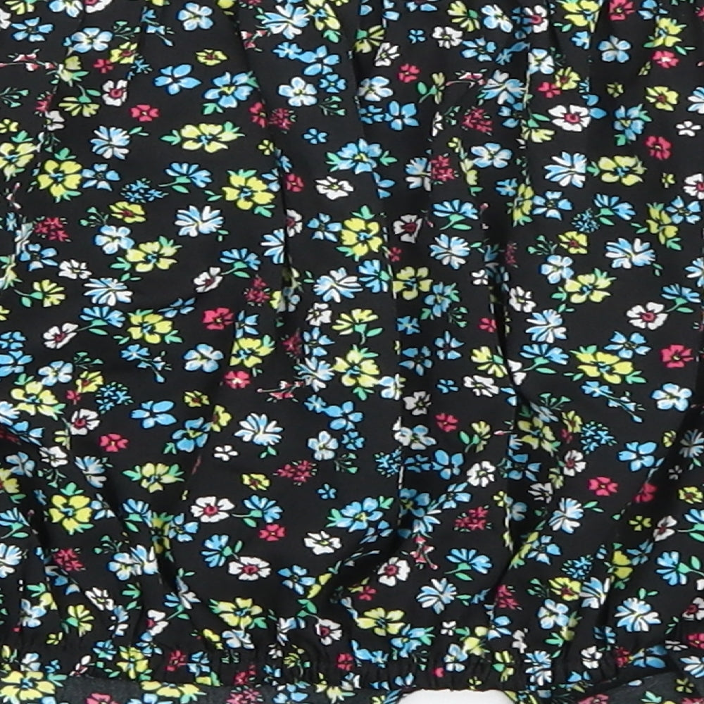 Newlook Girls Multicoloured Floral Basic Blouse Size 11 Years