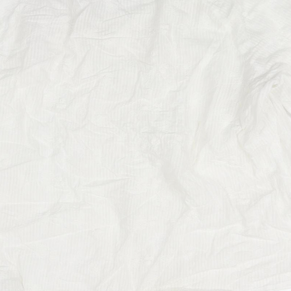 Preworn Womens White Basic Blouse Size 18