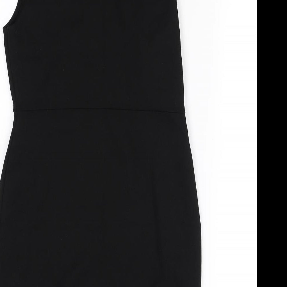 Topshop Womens Black Mini Size 10