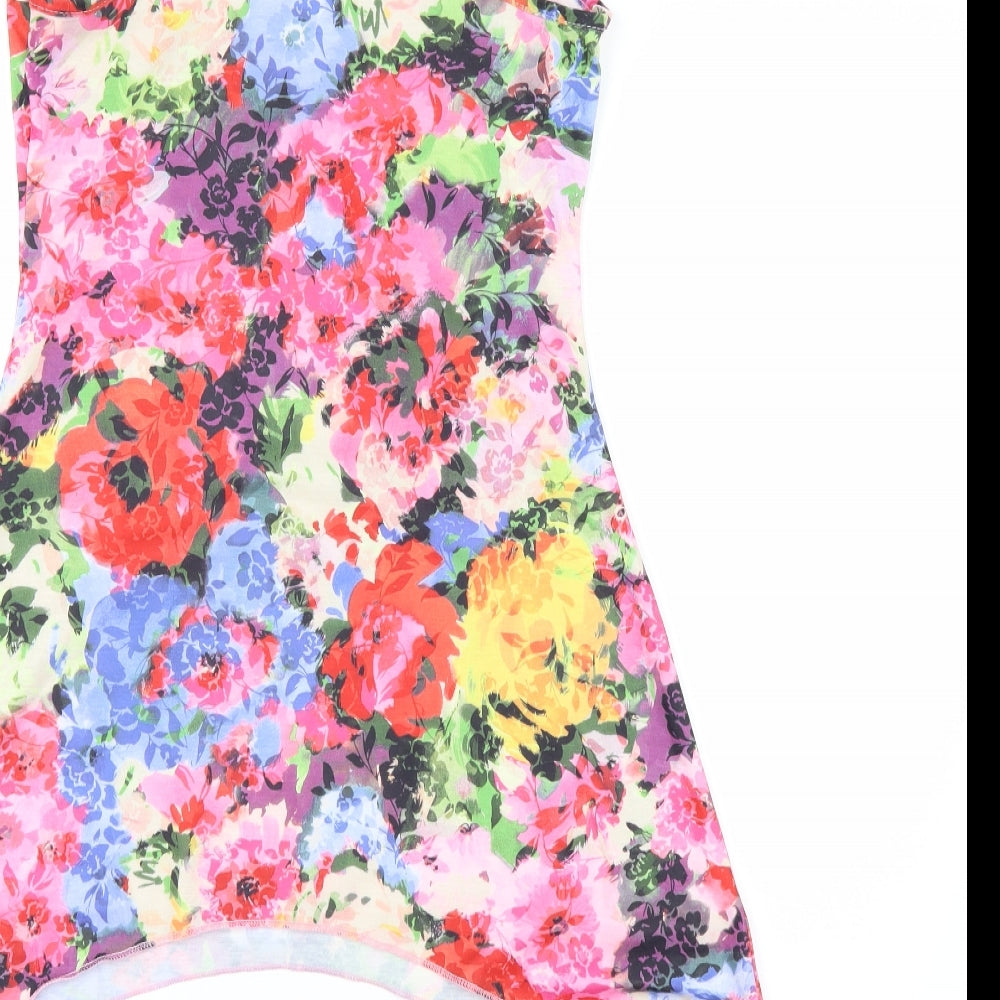 CACTI Womens Multicoloured Floral Basic T-Shirt Size 10