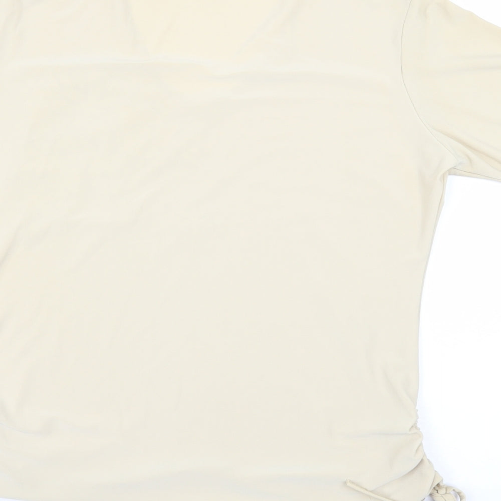 Sonic Womens Beige Basic T-Shirt Size 16