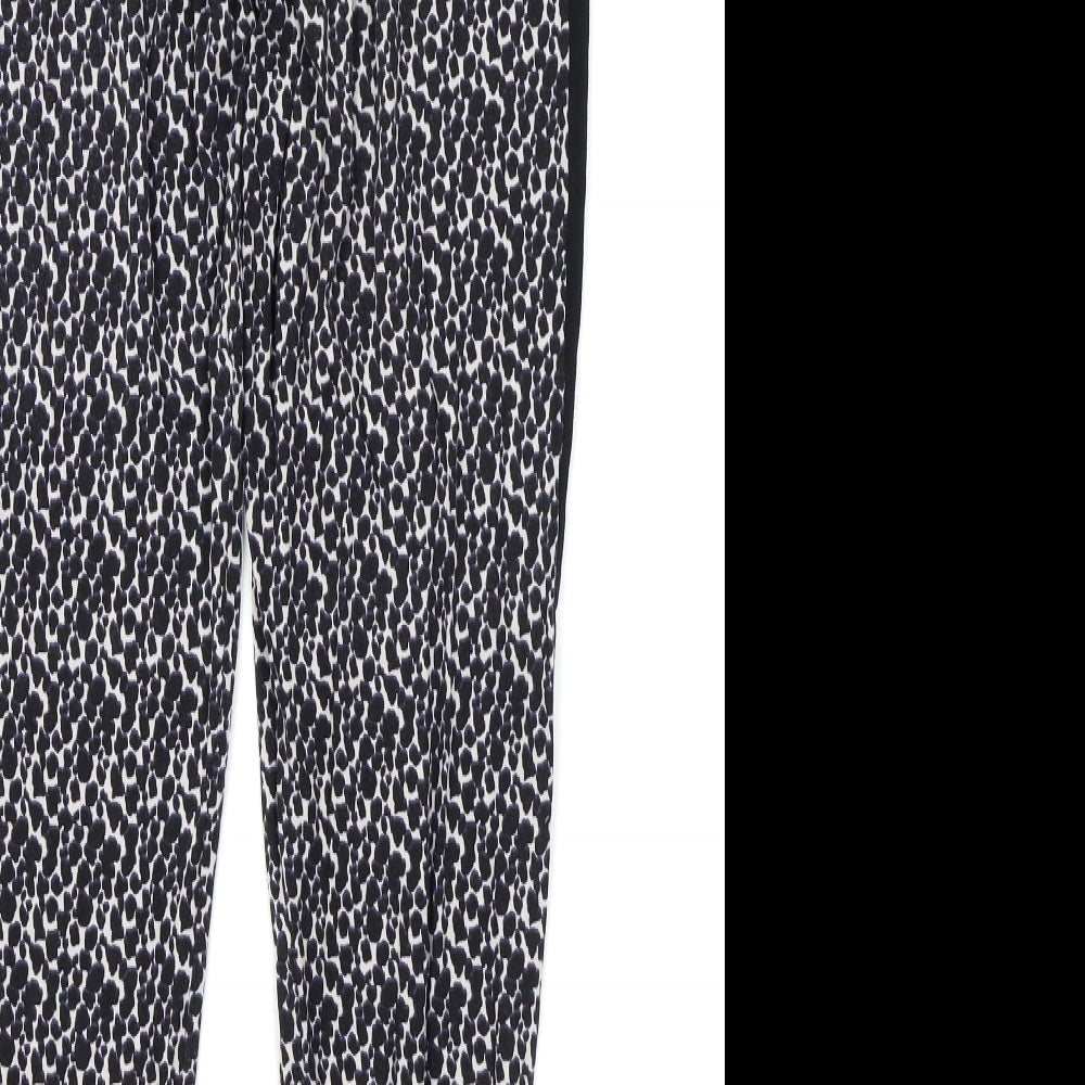 NEXT Womens Black Animal Print Chemise Lounge Pants Size 10