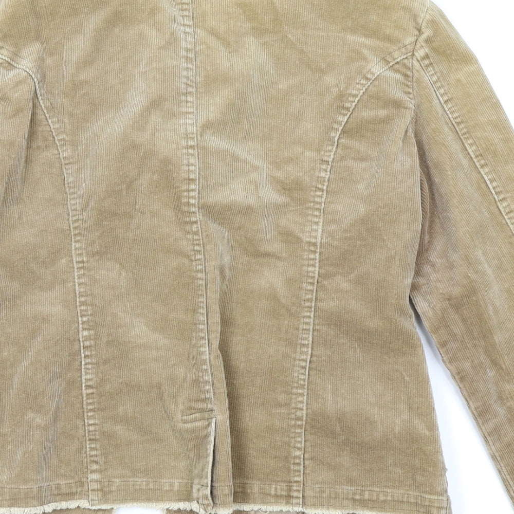 Select Womens Beige Cardigan Jumper Size 14