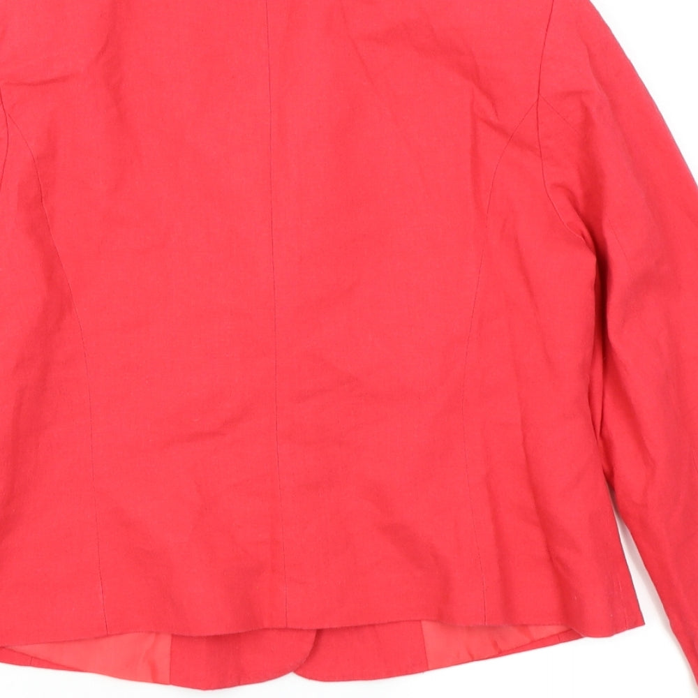 Brand and care label for Asda George women’s pink jacket blazer, size UK 14