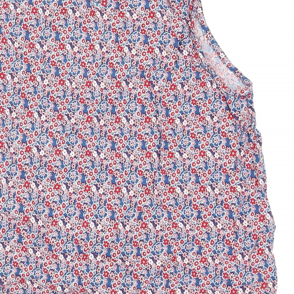 New Look Girls Blue Floral Camisole Tank Size 12-13 Years