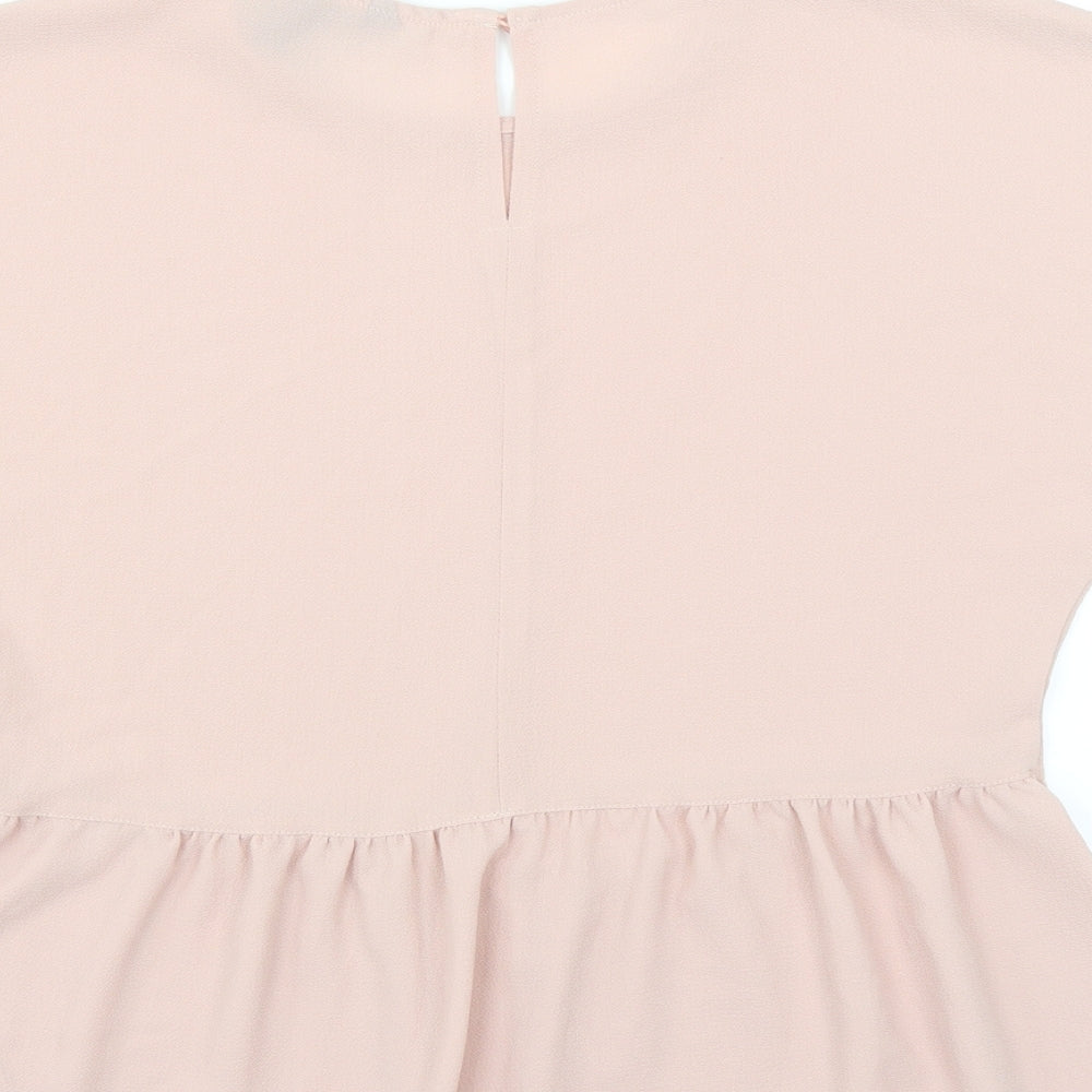 New Look Womens Pink Basic Blouse Size 6