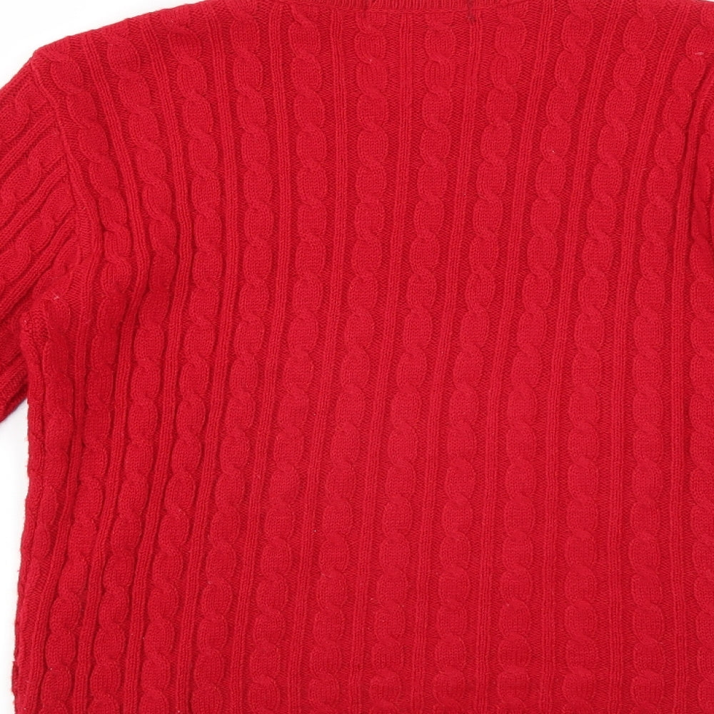 Choice Collection Womens Red Pullover Jumper Size S