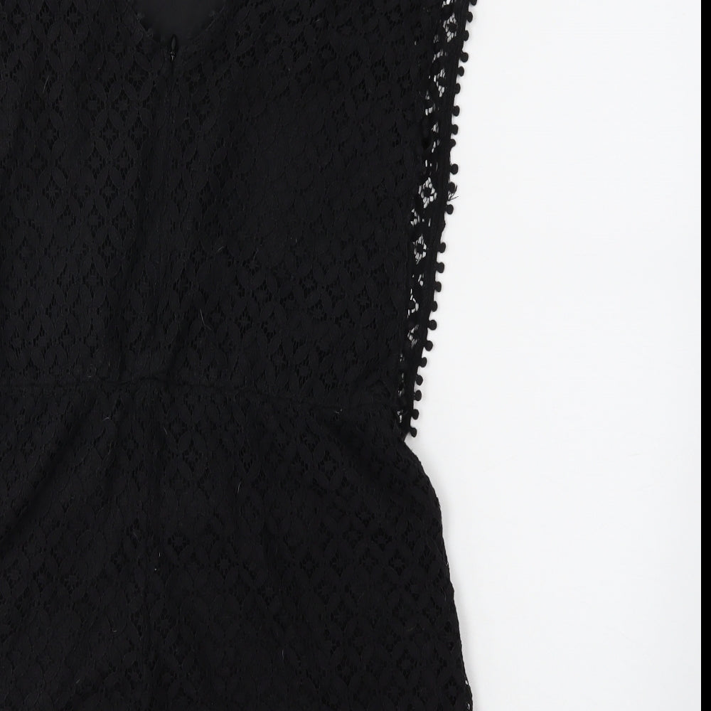 Boohoo Womens Black Jumpsuit One-Piece Size 12