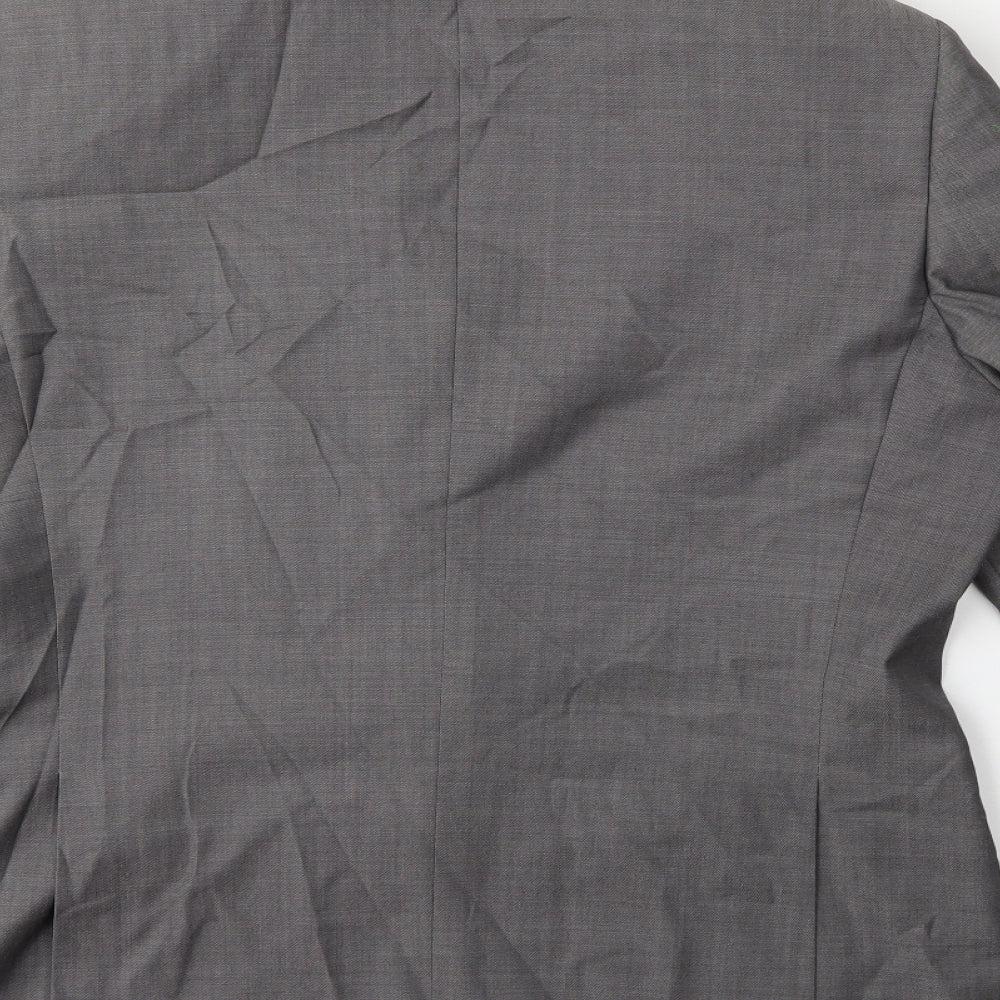 Topman Mens Grey Jacket Suit Jacket Size 42
