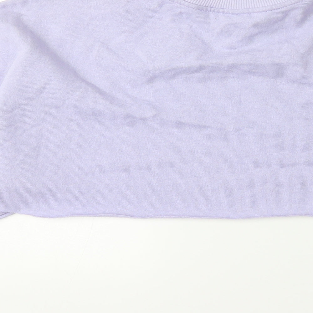 H&M Womens Purple Pullover Sweatshirt Size S