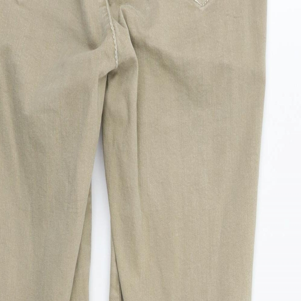 Top Shop Womens Beige Trousers Size 10 L26 in