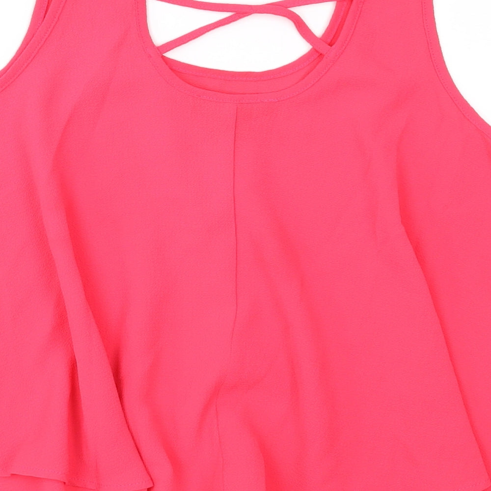 Primark Girls Pink Basic Blouse Size 11-12 Years