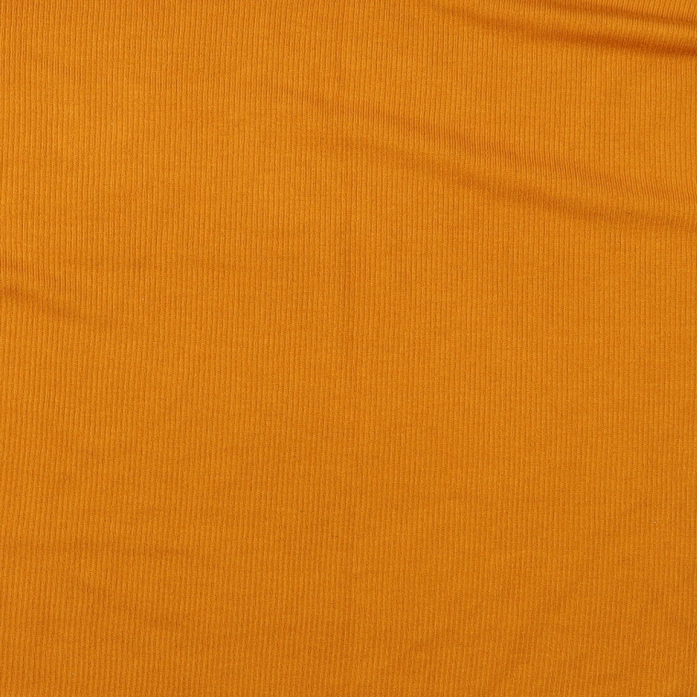 Primark Womens Orange Knit Pullover Jumper Size S