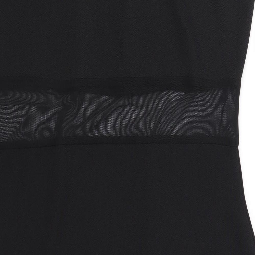Boohoo Womens Black Sheath Size 14