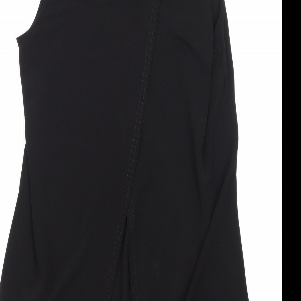 Miss Selfridge Womens Black Basic Blouse Size 8