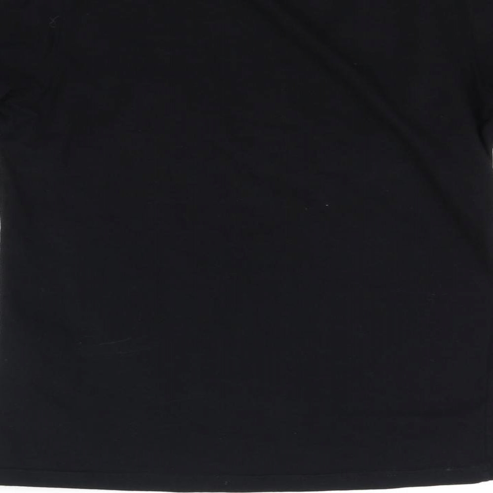 Amisu Womens Black Basic T-Shirt Size M