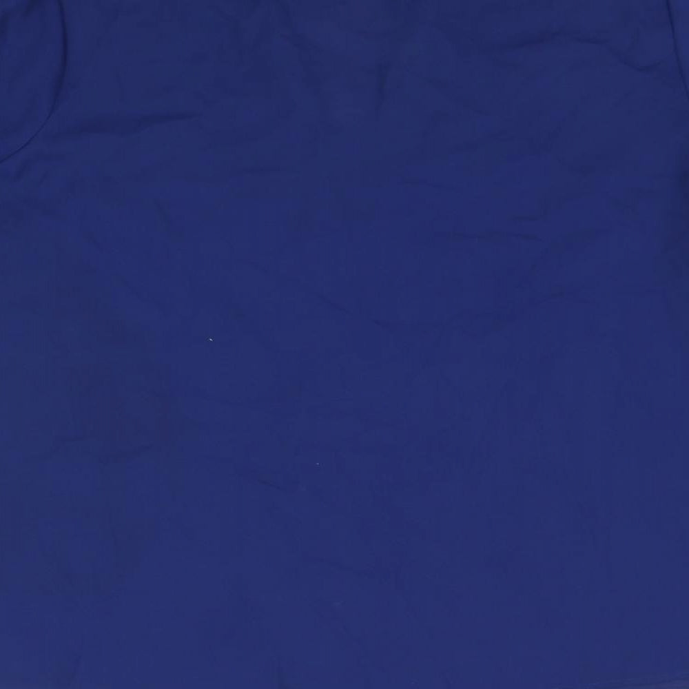 Papaya Womens Blue Basic Blouse Size 12