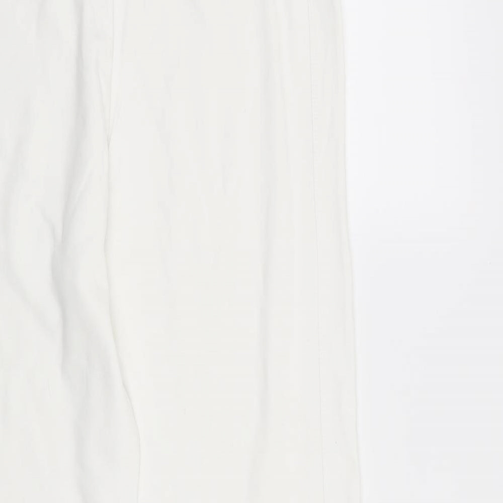 TU Womens White Sweatpants Trousers Size 12 L21 in