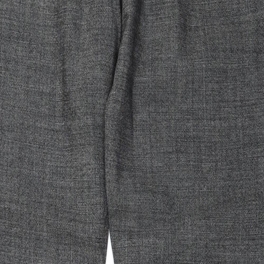 MINUET Womens Grey Trousers Size 14 L26 in