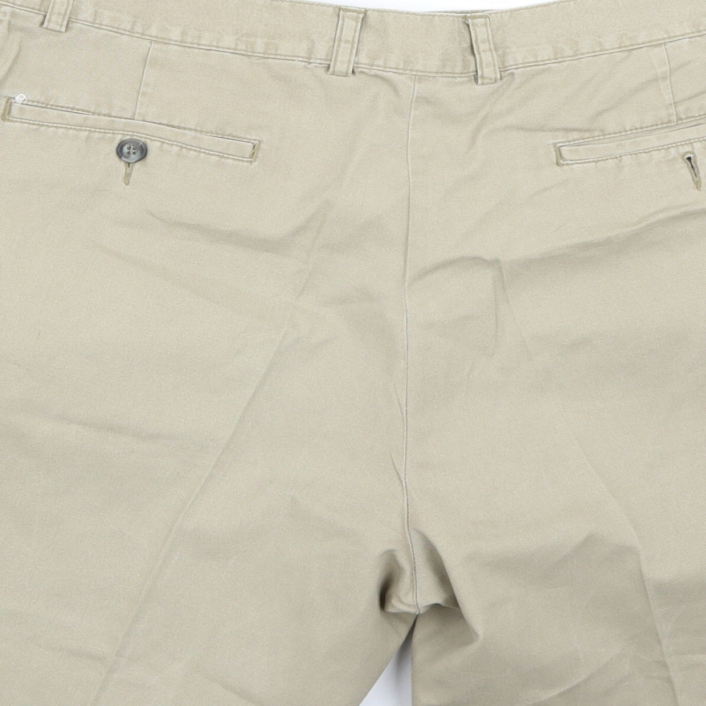 Mode Womens Beige Bermuda Shorts Size 36