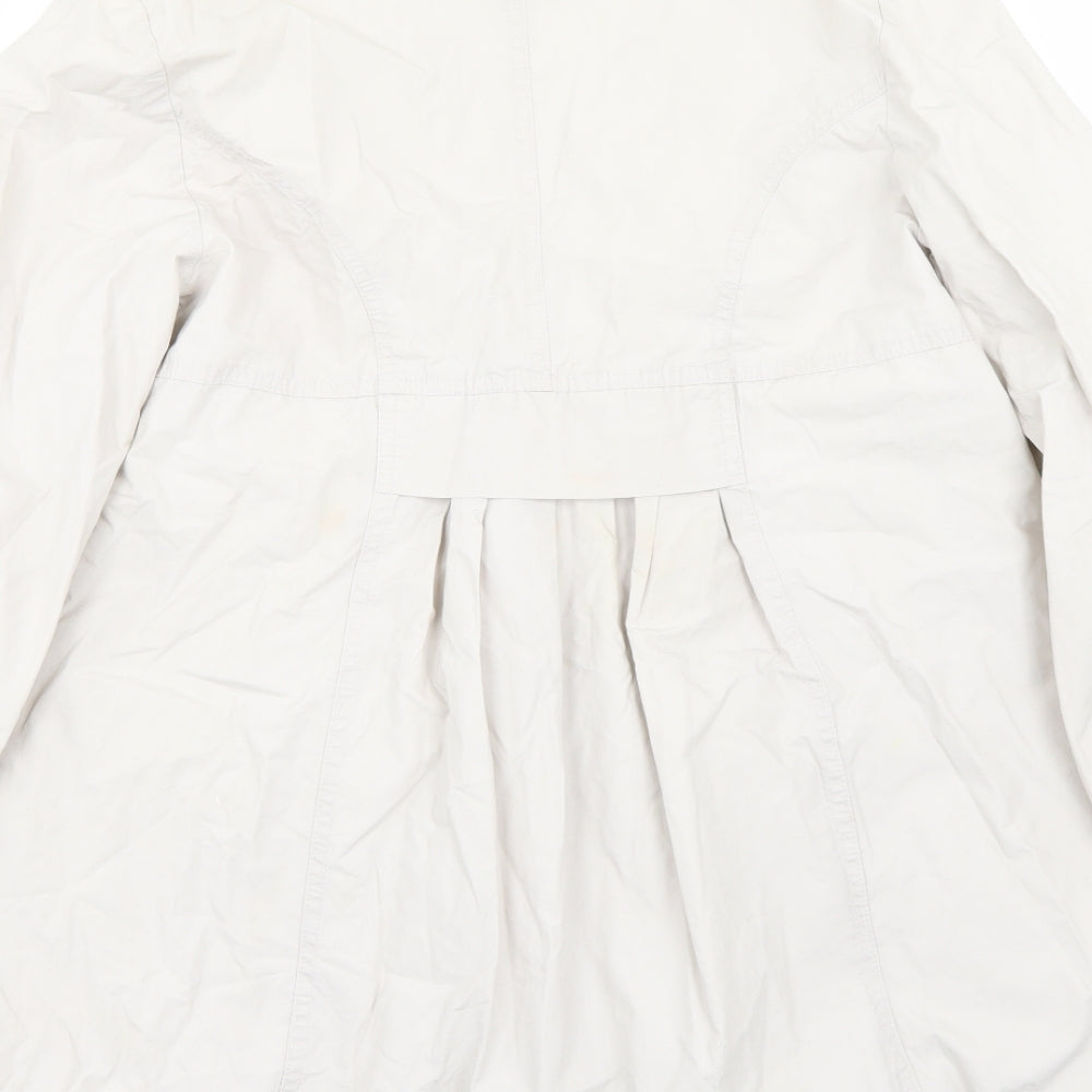 Newlook Womens White Jacket Coat Size 10