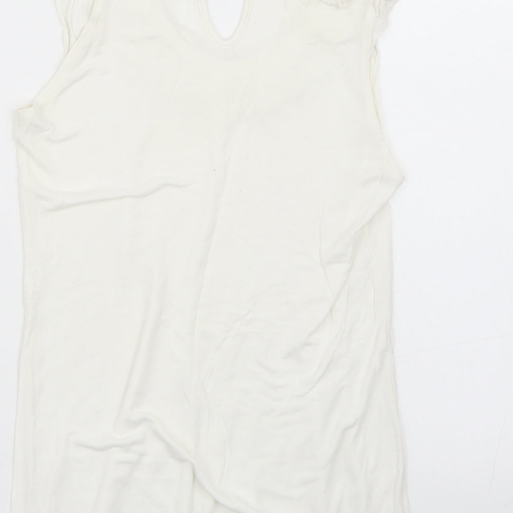 Primark Womens White Basic T-Shirt Size 8
