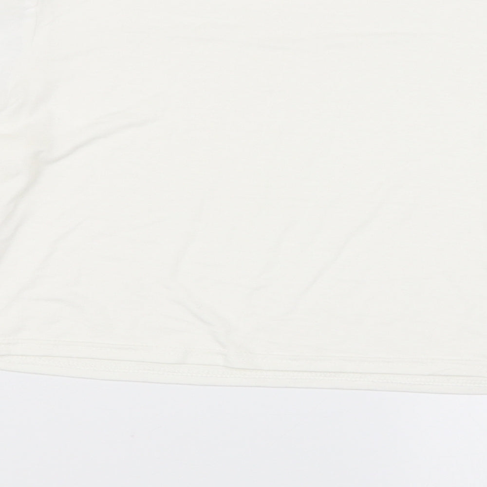 Select Womens Ivory Basic Blouse Size M