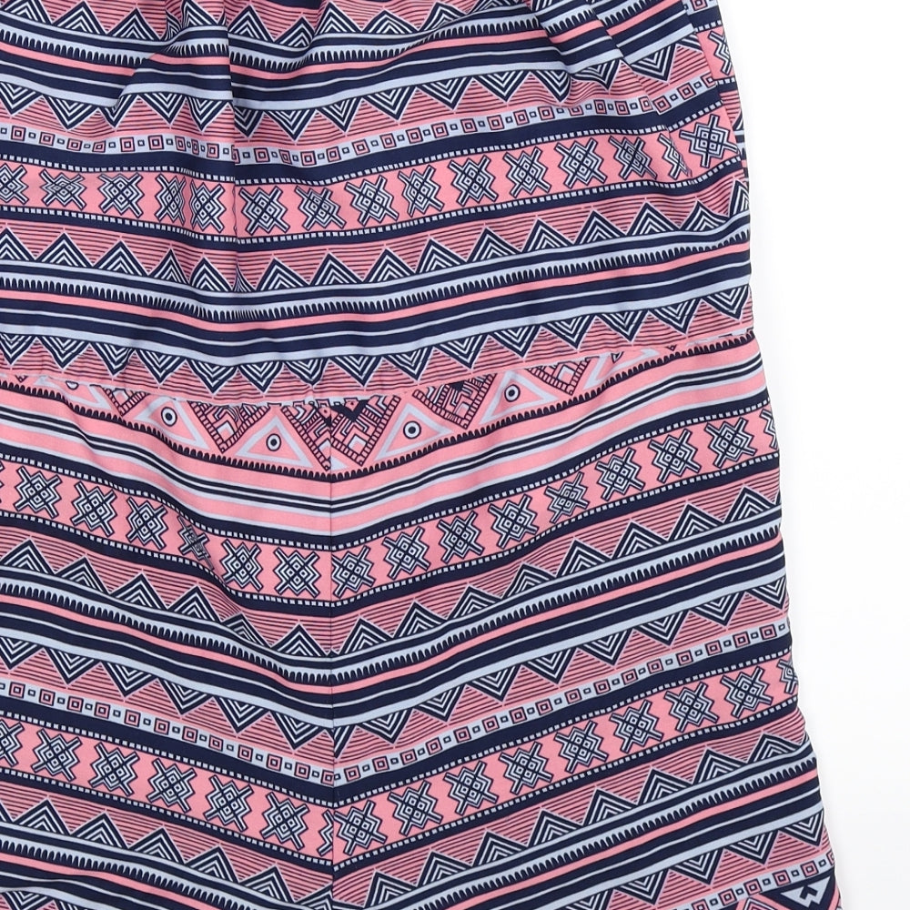 Ocean Club Womens Multicoloured Geometric Jumpsuit One-Piece Size 8 L3 in