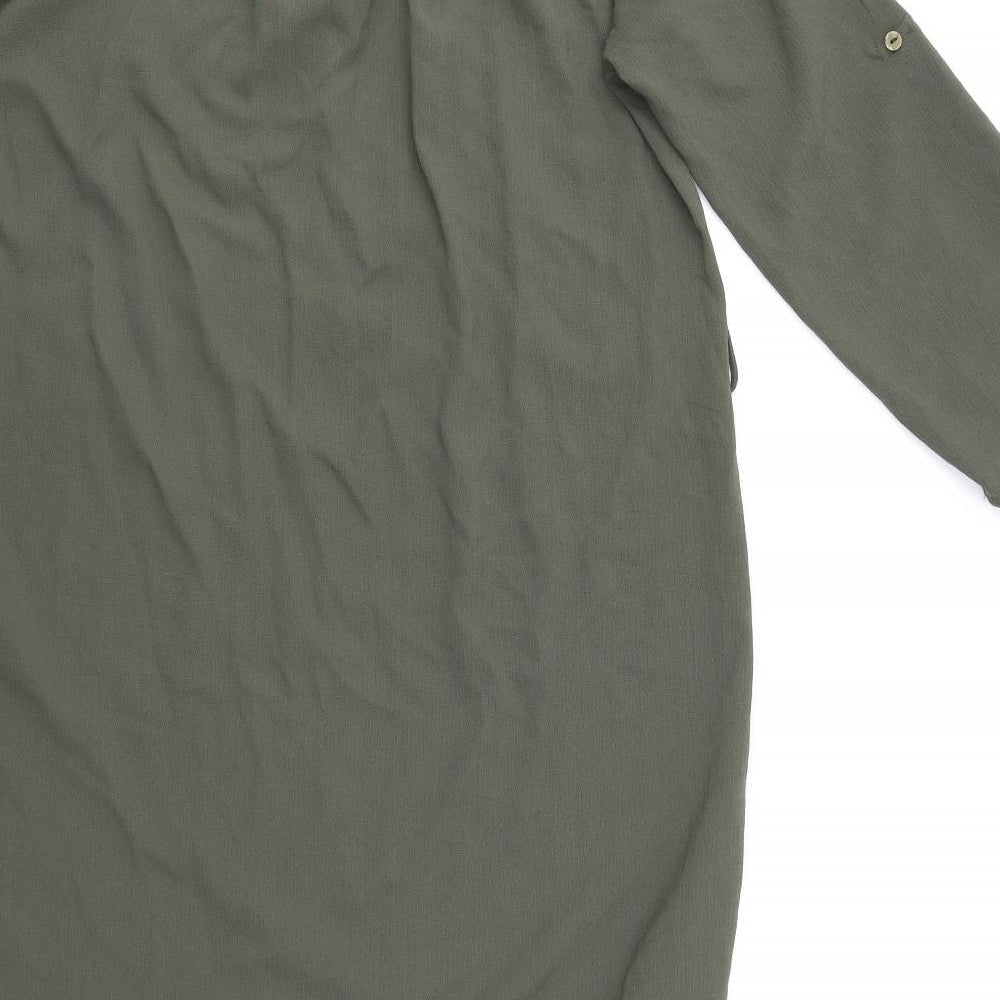 Dorothy Perkins Womens Green Basic Blouse Size 10