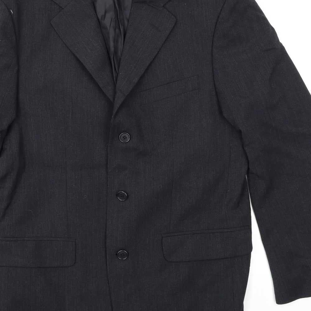 Patrick Bernard Mens Black Jacket Suit Jacket Size 38