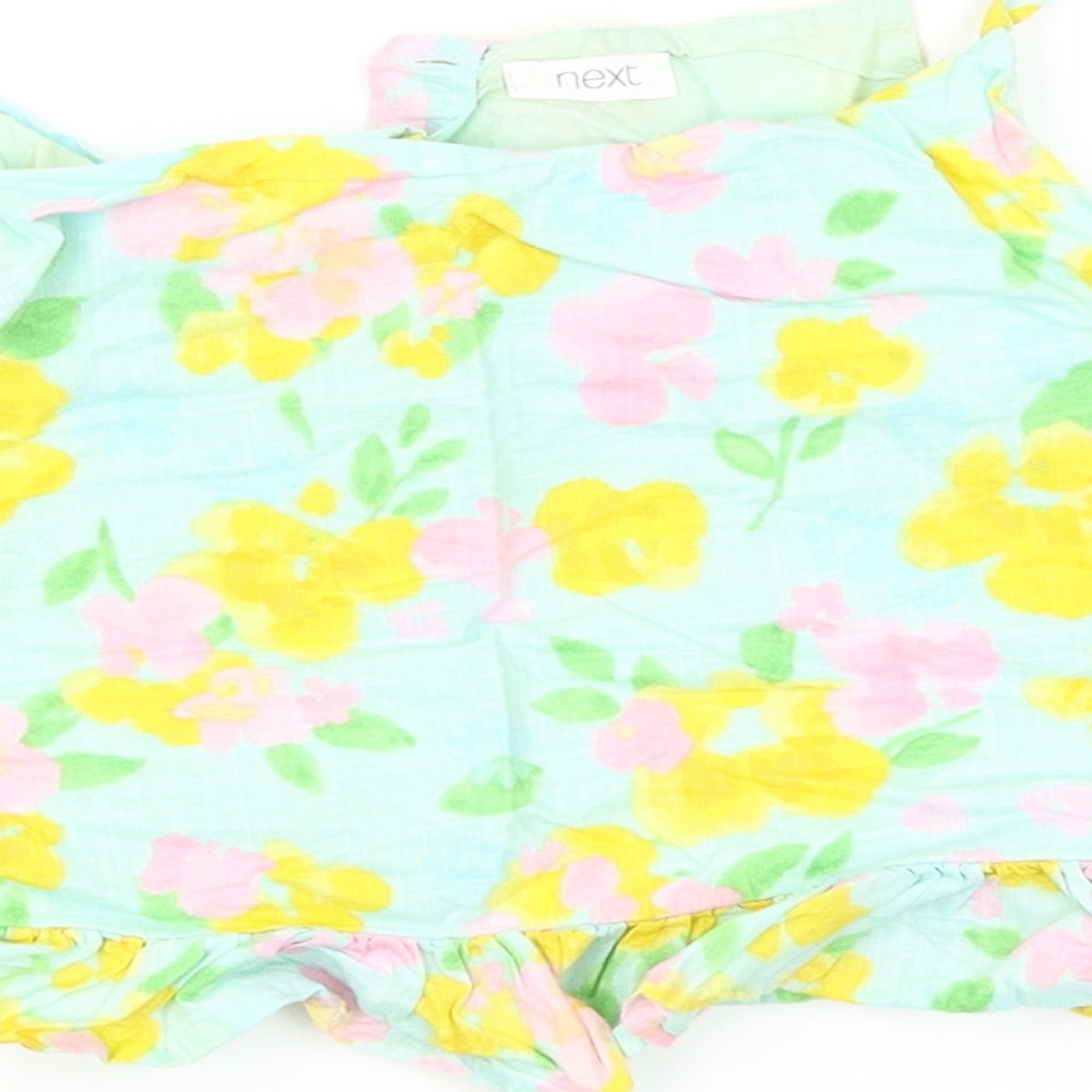 NEXT Girls Green Floral Camisole Tank Size 9 Years