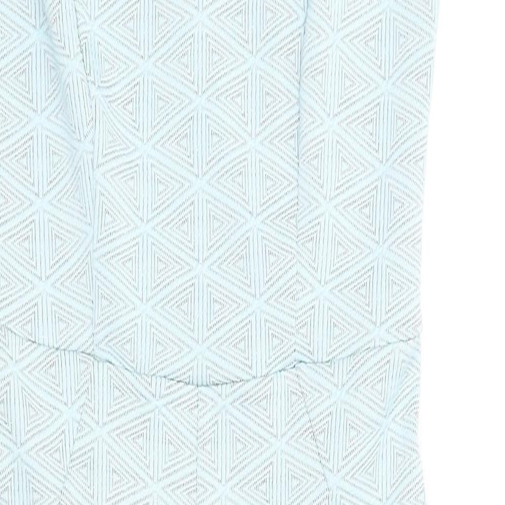 Atmospherre Womens Blue Argyle/Diamond Bodycon Size 6