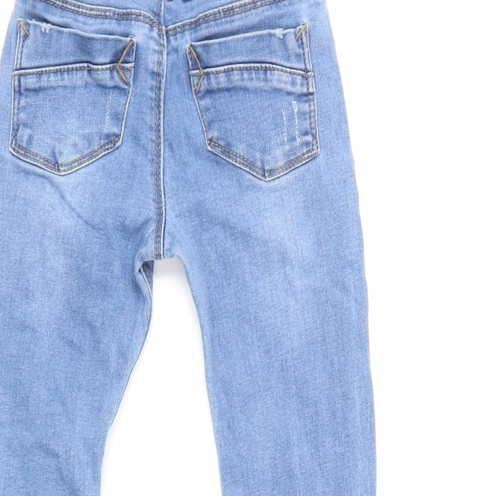 Denim & Co. Boys Blue Denim Cargo Jeans Size 12-18 Months