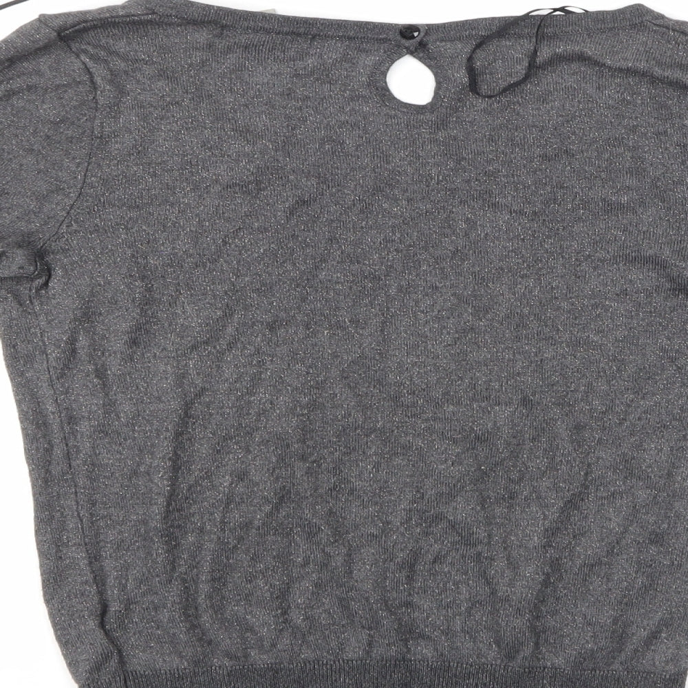 H&M Womens Grey Pullover Jumper Size S