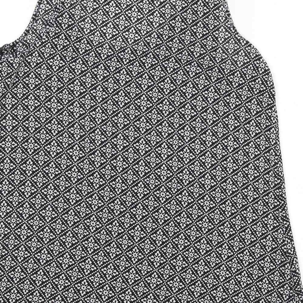Primark Womens Black Polka Dot Basic Blouse Size 4