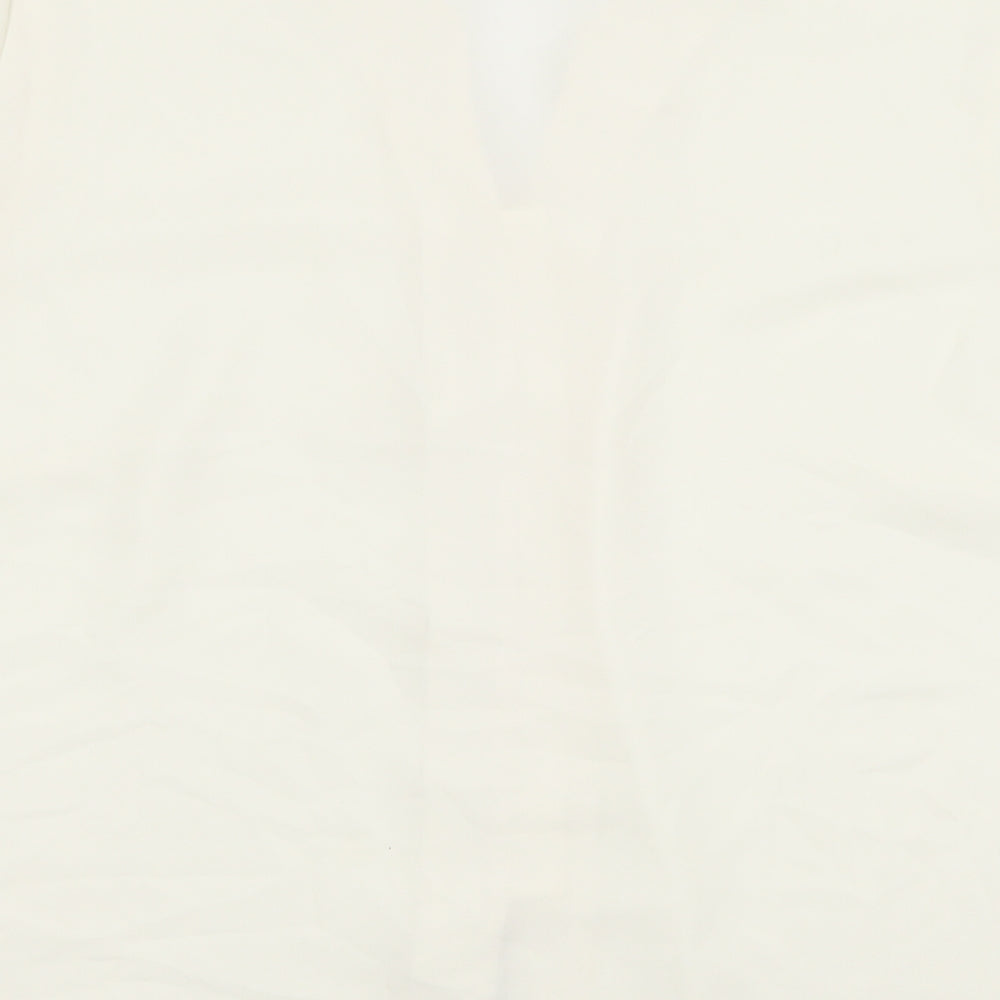 Marks and Spencer Womens Ivory Basic Button-Up Size 18
