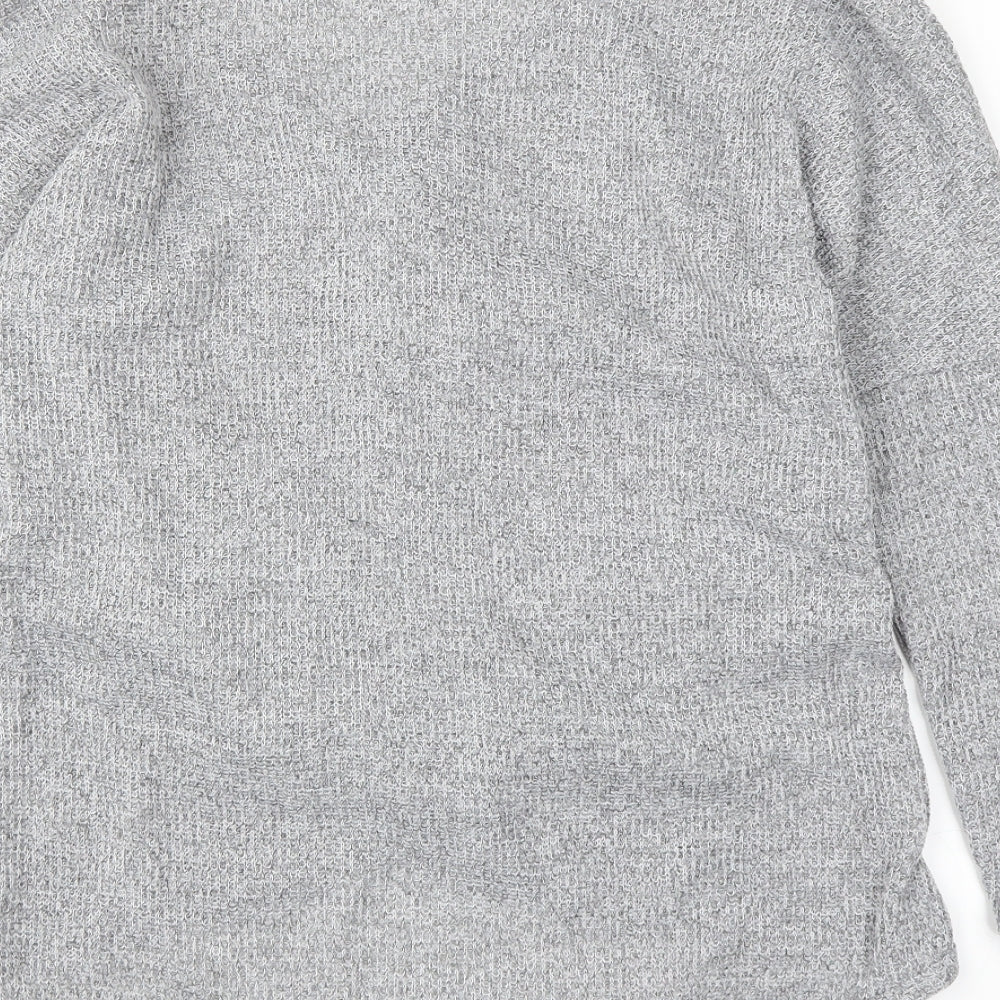 SheIn Womens Grey Pullover Jumper Size M