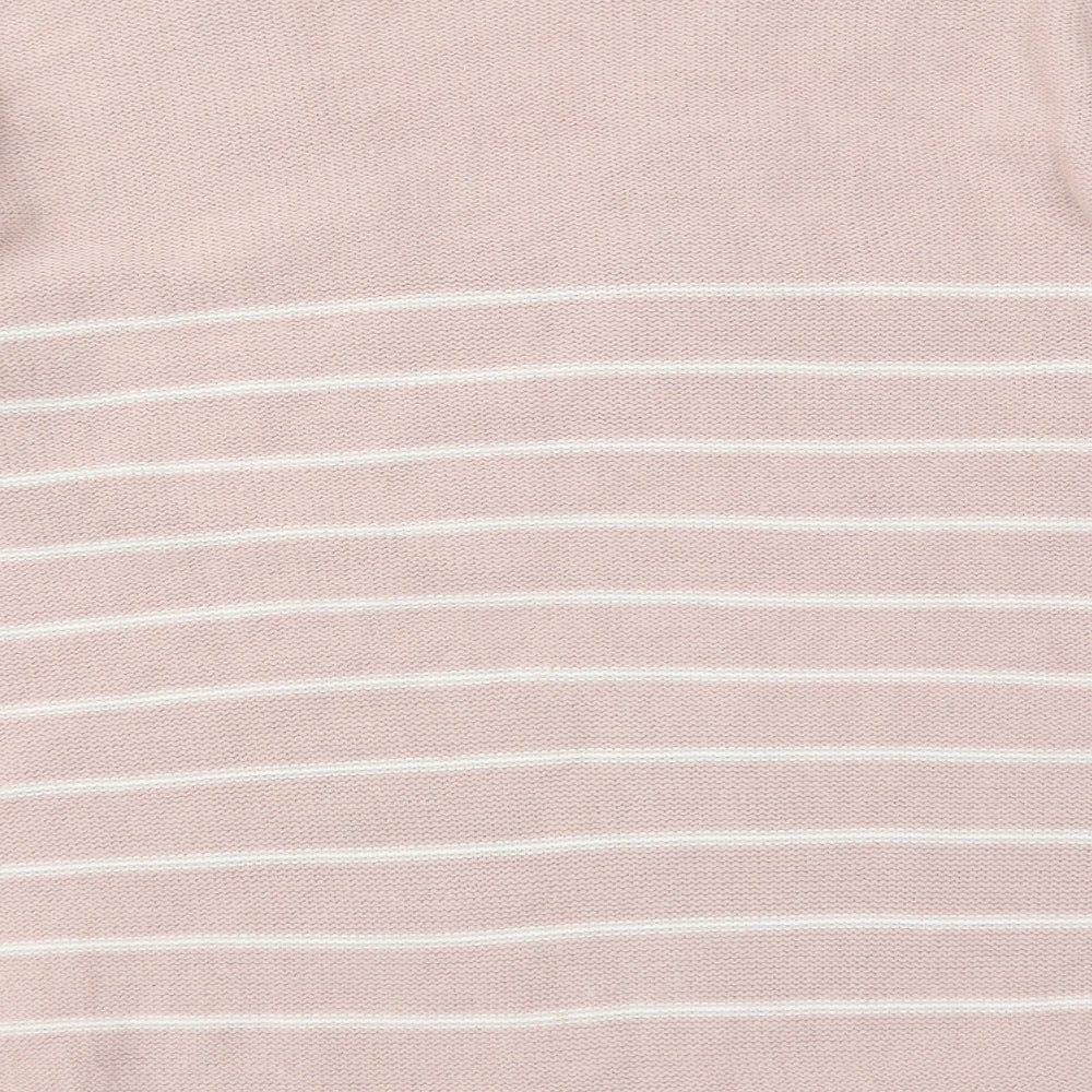 Capsual Womens Pink Striped Pullover Jumper Size 12