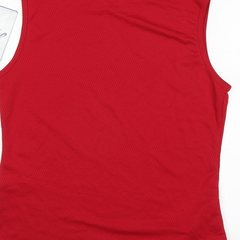 Oasis Mens Red Basic Tank Size M