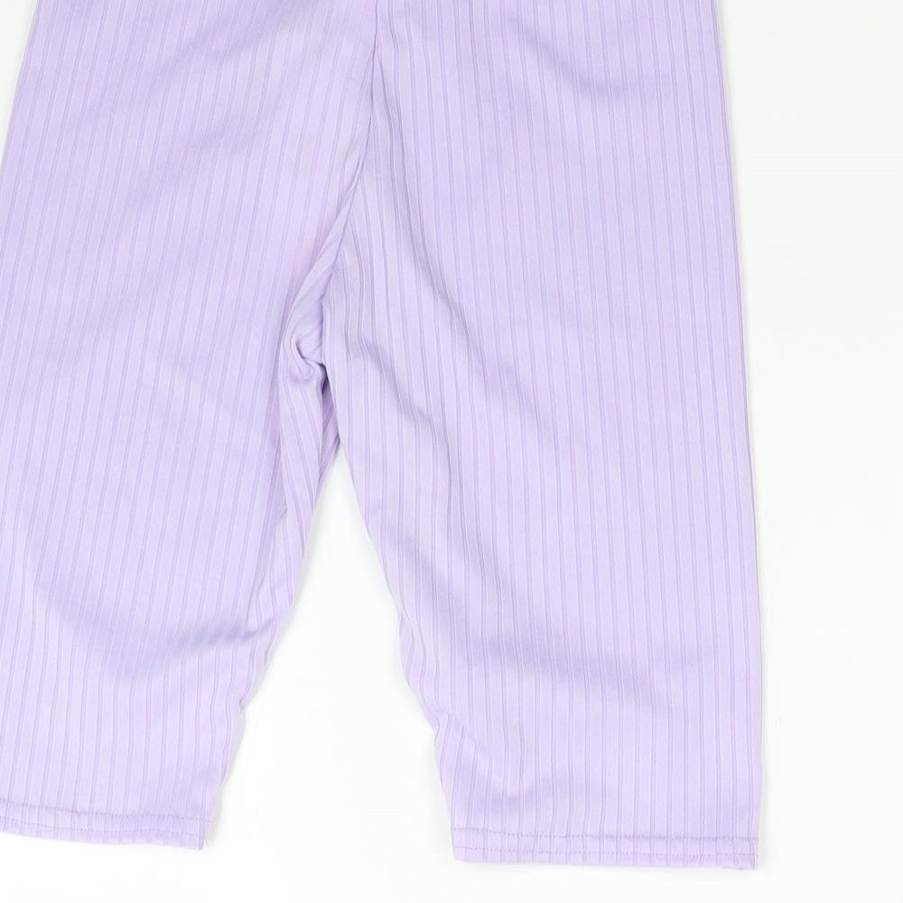 I SAW IT FIRST Womens Purple Biker Shorts Size 6