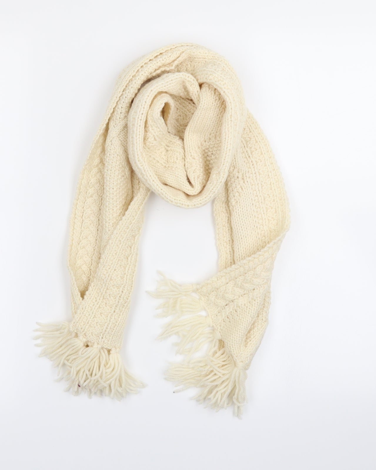 Preworn Womens Ivory Scarf