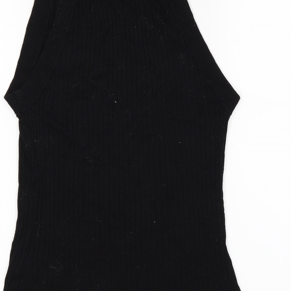H&M Womens Black Basic Blouse Size S