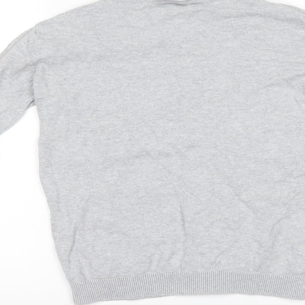 Brand and care label for Primark women’s grey basic blouse, size UK 8