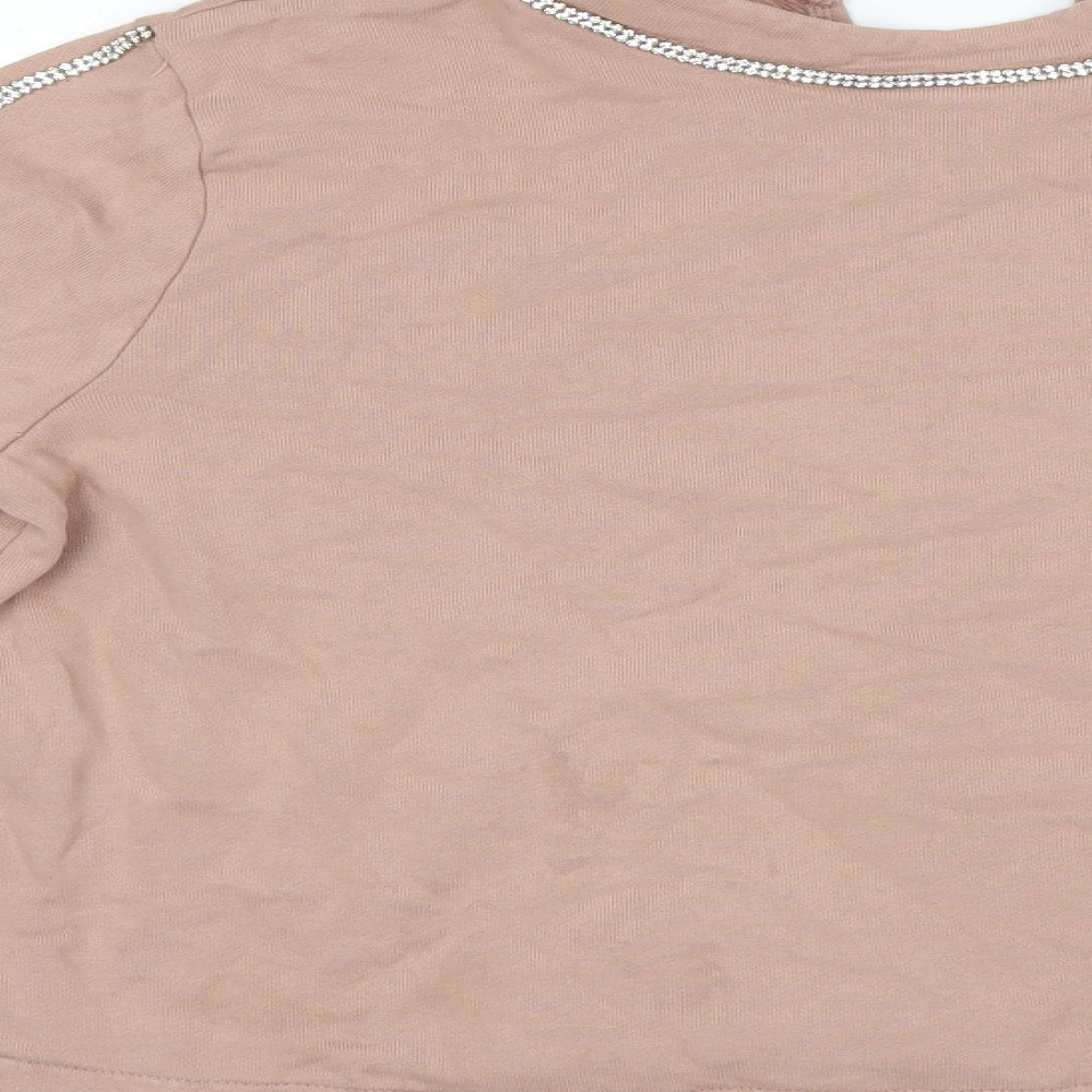 River Island Womens Pink Pullover Jumper Size XS