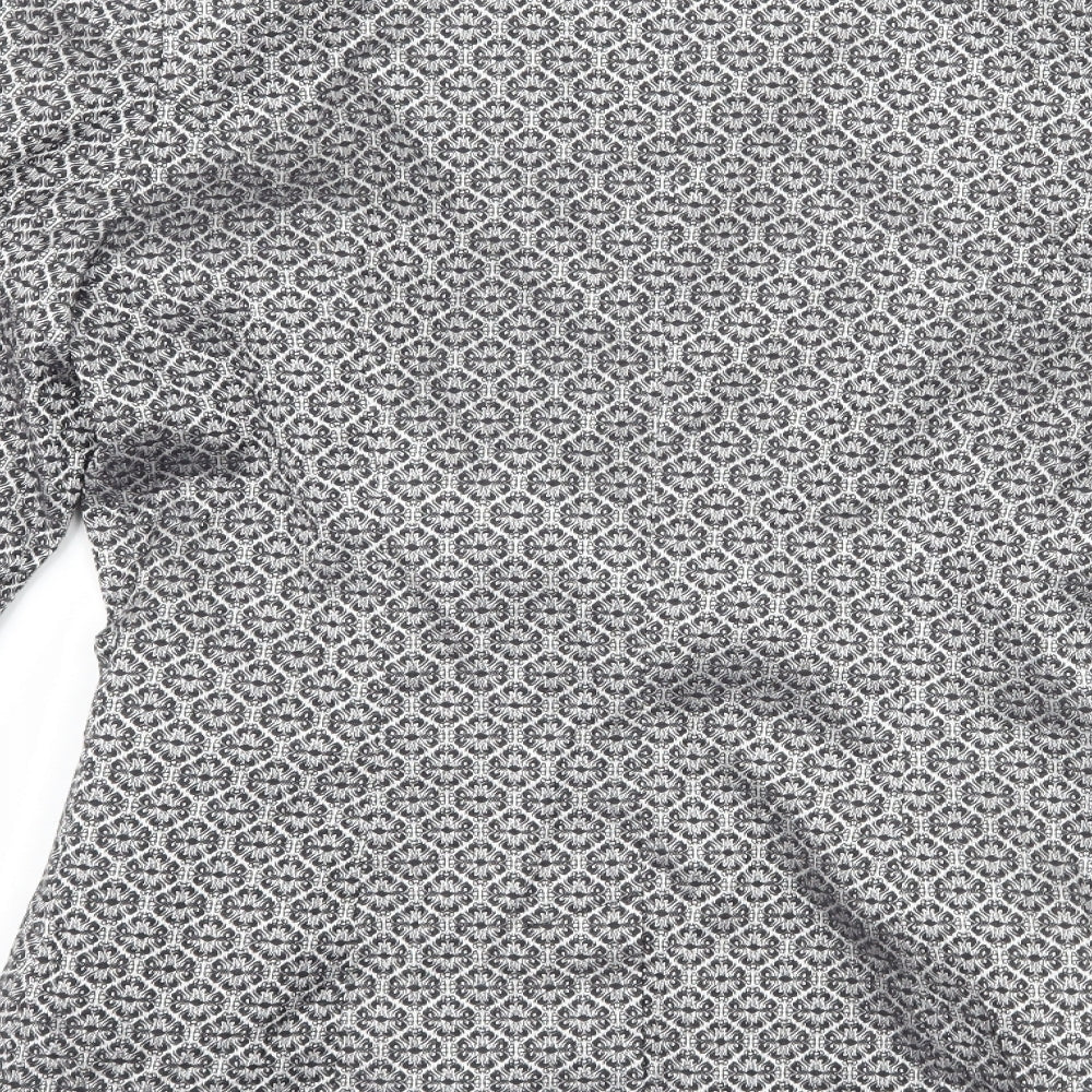 Dorothy Perkins Womens Silver Geometric Jacket Suit Jacket Size 8