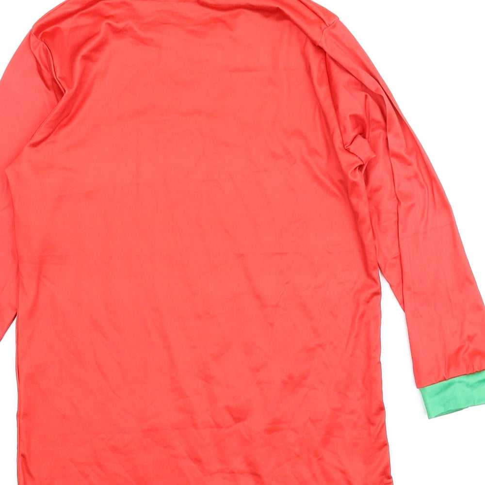 Preworn Boys Red Basic T-Shirt Size 10 Years - Christmas