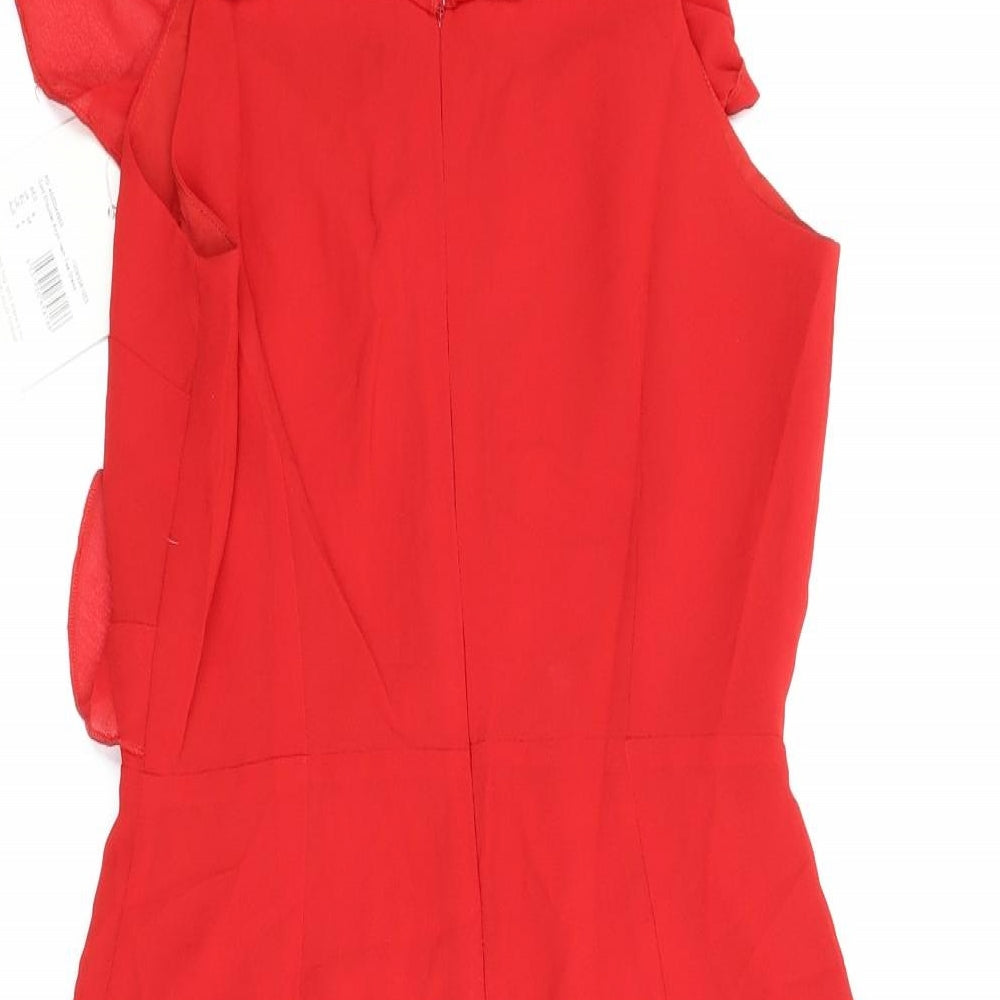 Misguided Womens Red Fit & Flare Size 8